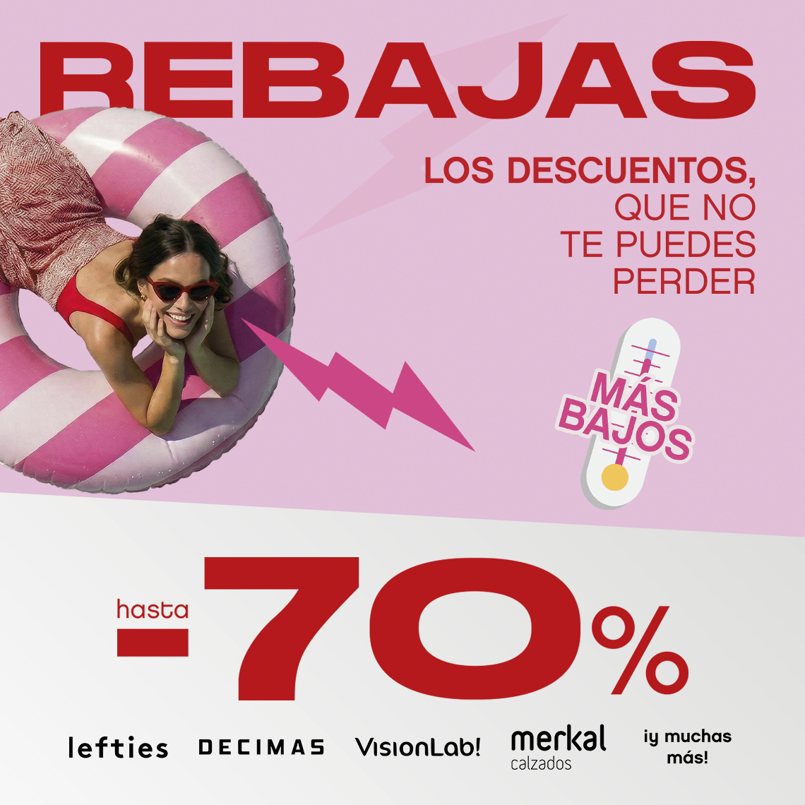 chica en flotador rosa
