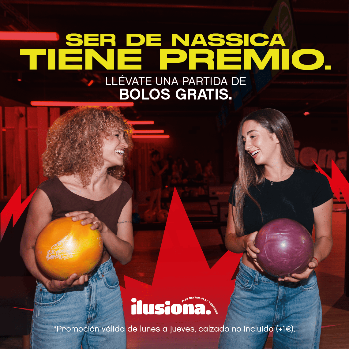 girls playing bowling