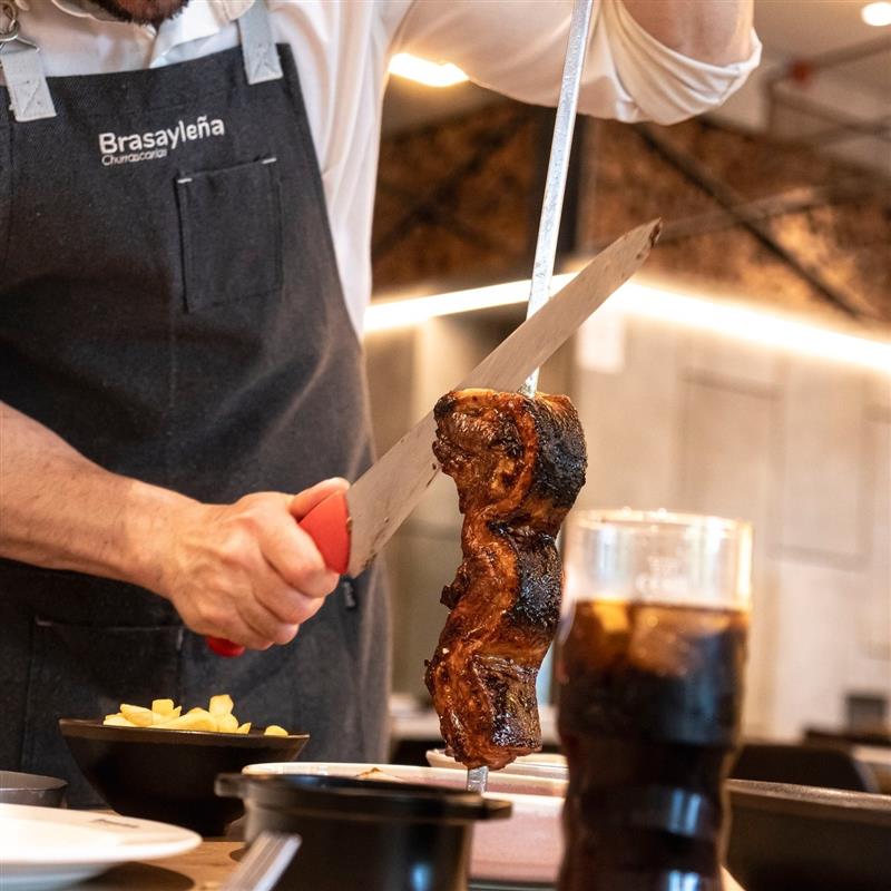 brasa y leña