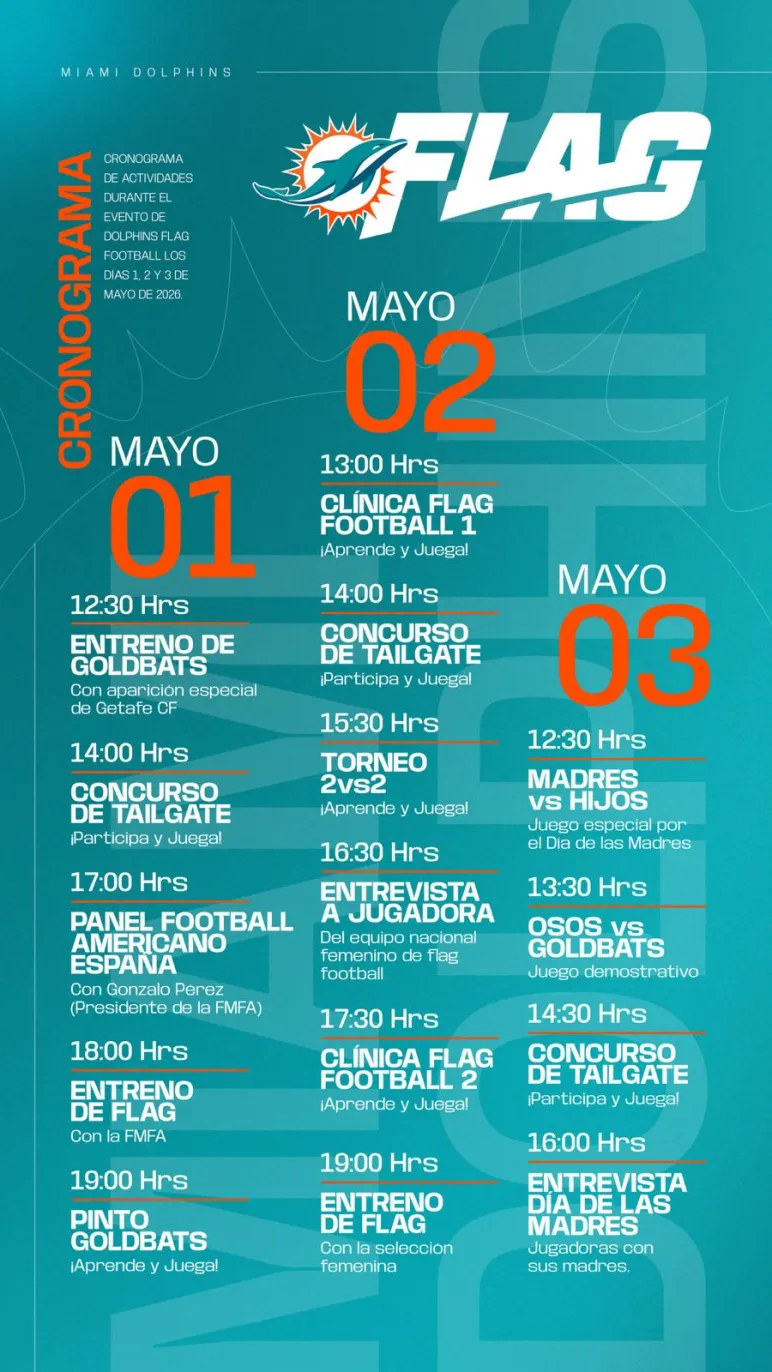 programación miami dolphins